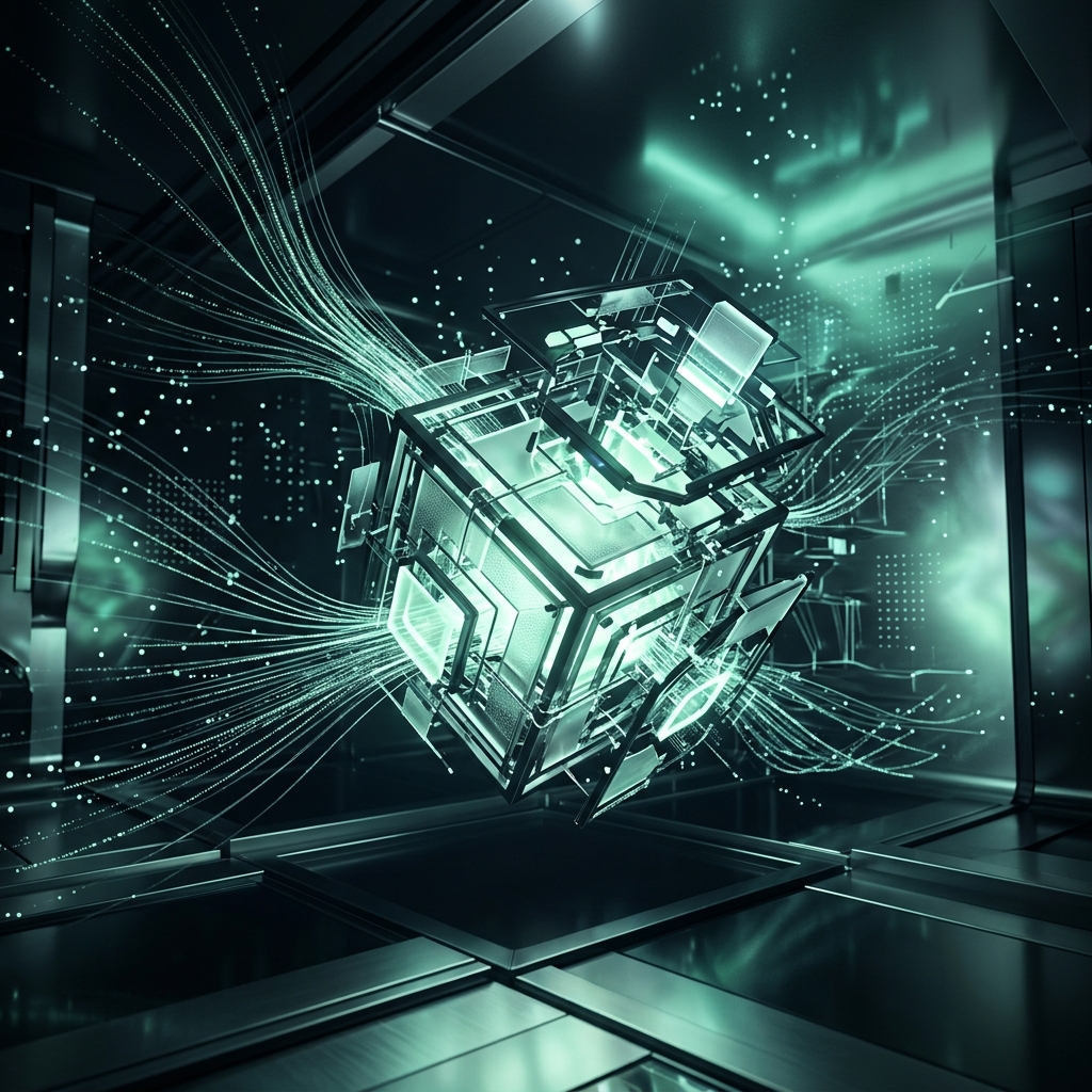 Illustration abstraite et premium d'une voûte numérique bientôt disponible